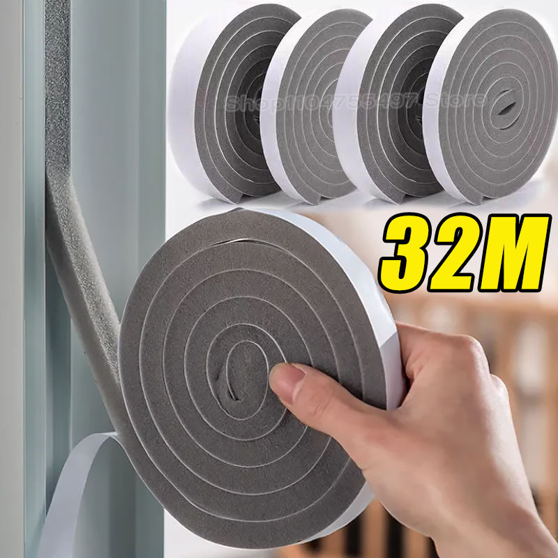 Window Lock Bar - 16pcs Resilience Seal Tape Self-Adhesive Foam