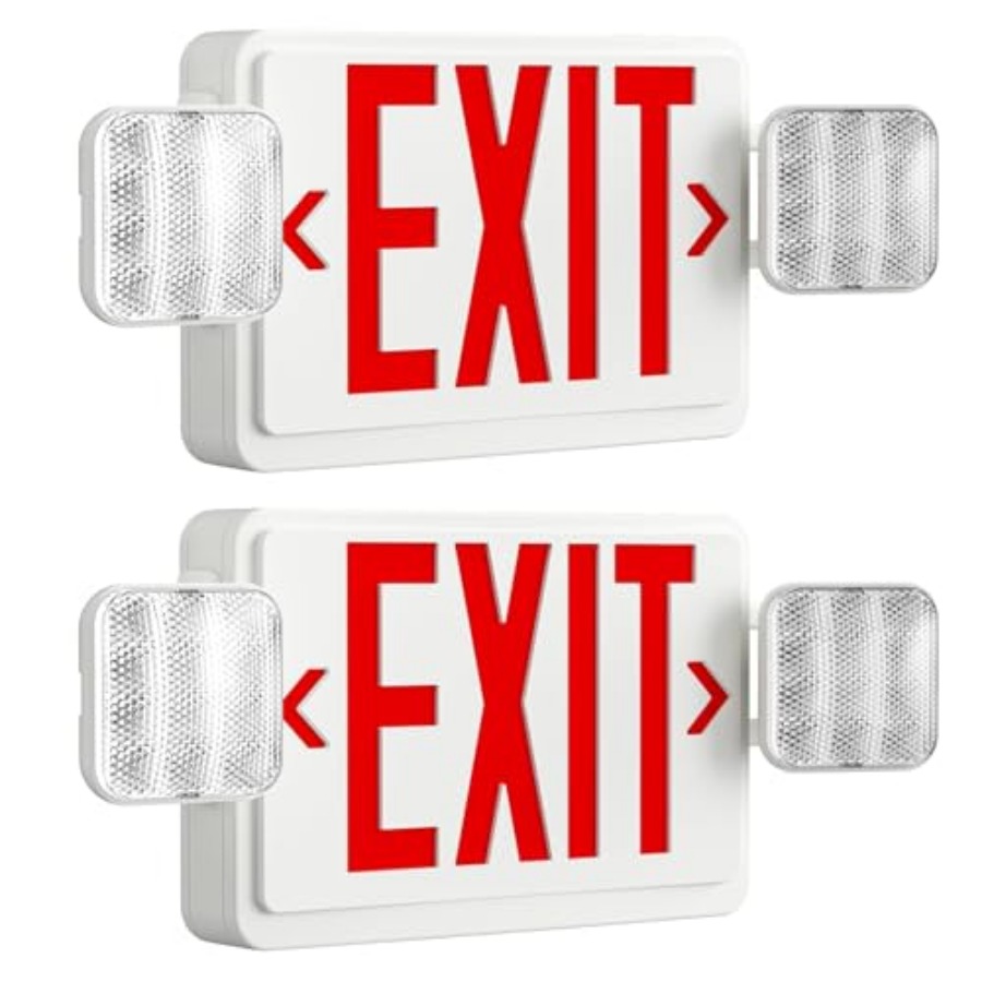 LED Exit Sign with Emergency L - огляд і ціна Emergency Exit Sign