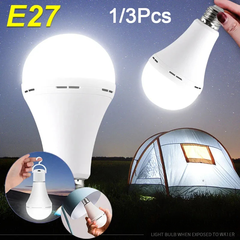 1/3 Pcs Rechargeable Bulb LED  - огляд і ціна Power Outage Light