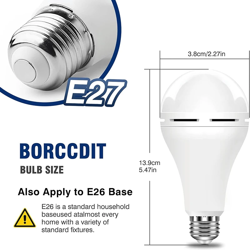1/3 Pcs Rechargeable Bulb LED  - огляд і ціна Power Outage Light