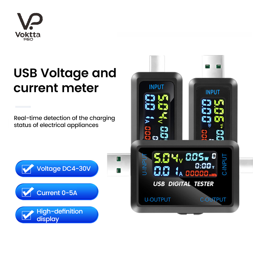 USB Tester 10 in 1 DC Digital  - огляд і ціна Co Detector Plug