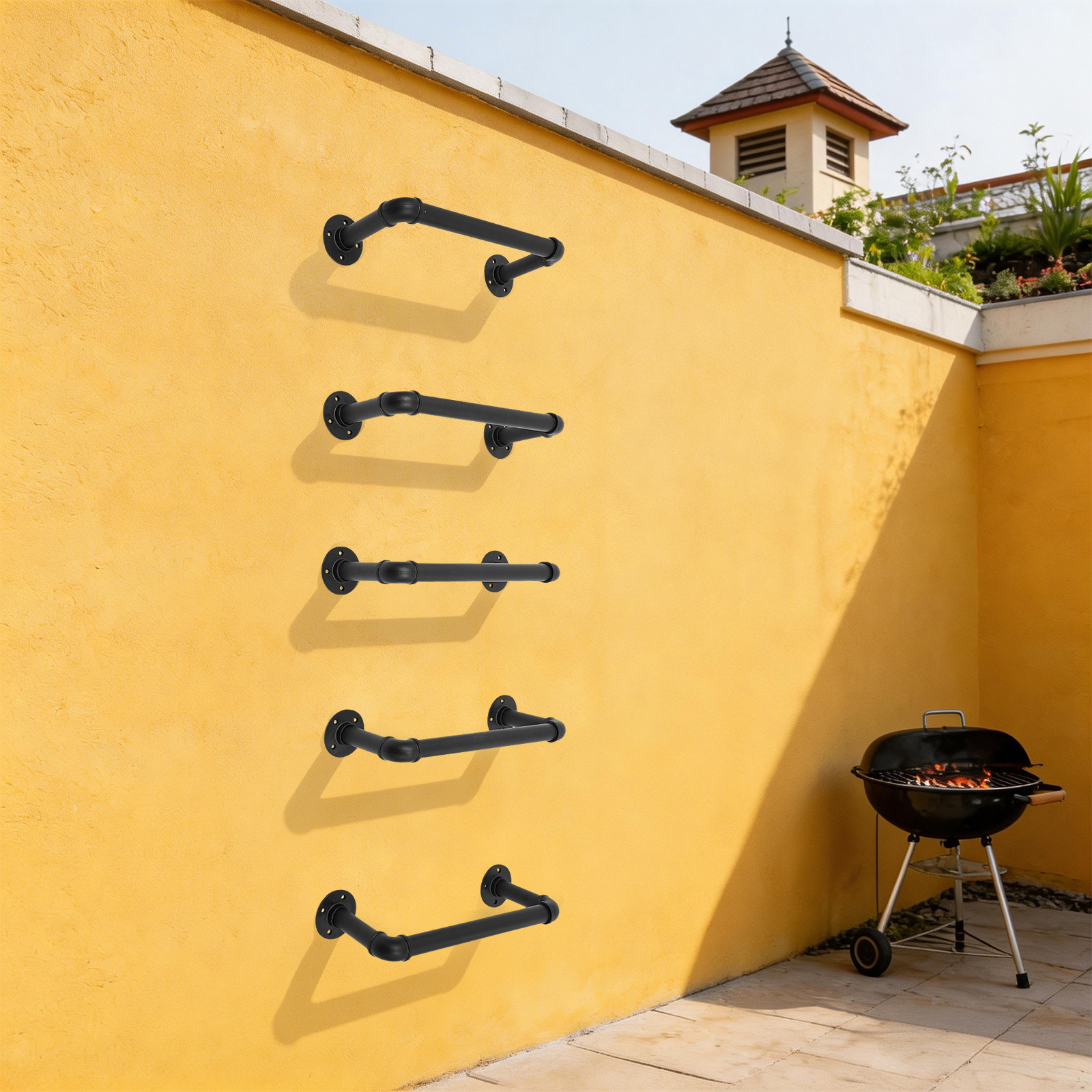 5 Pcs Wall Mounted Emergency E - огляд і ціна Fire Escape Ladder