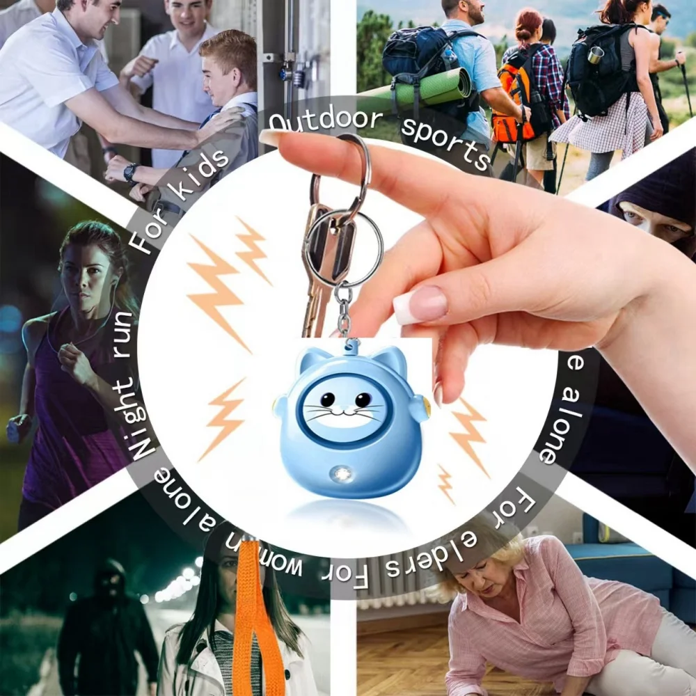 Cute Cat Personal Self Defense - огляд і ціна Personal Alarm Keychain