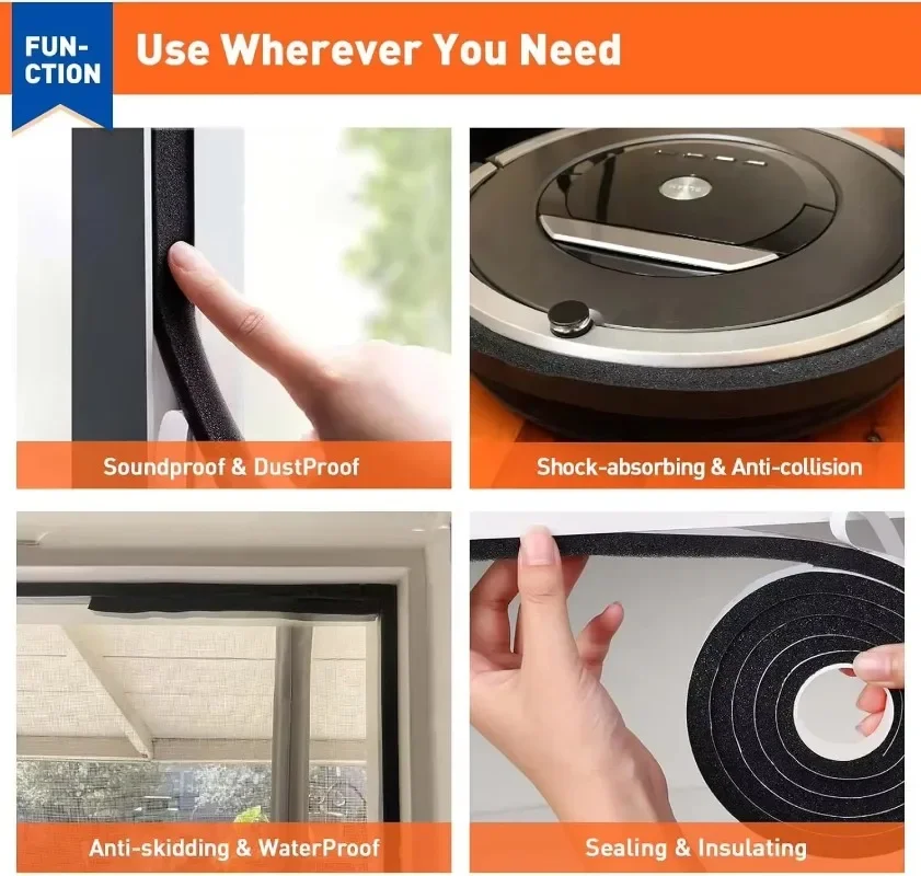 Thick Foam Window Sealing Stri - огляд і ціна Window Lock Bar