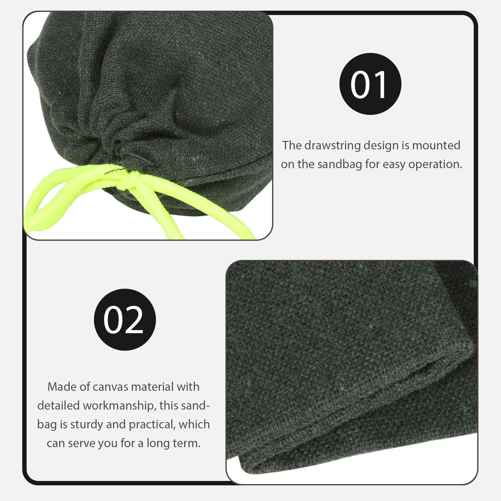 2Pcs Sturdy Drawstring Sandbag - огляд і ціна Flood Barrier Bag