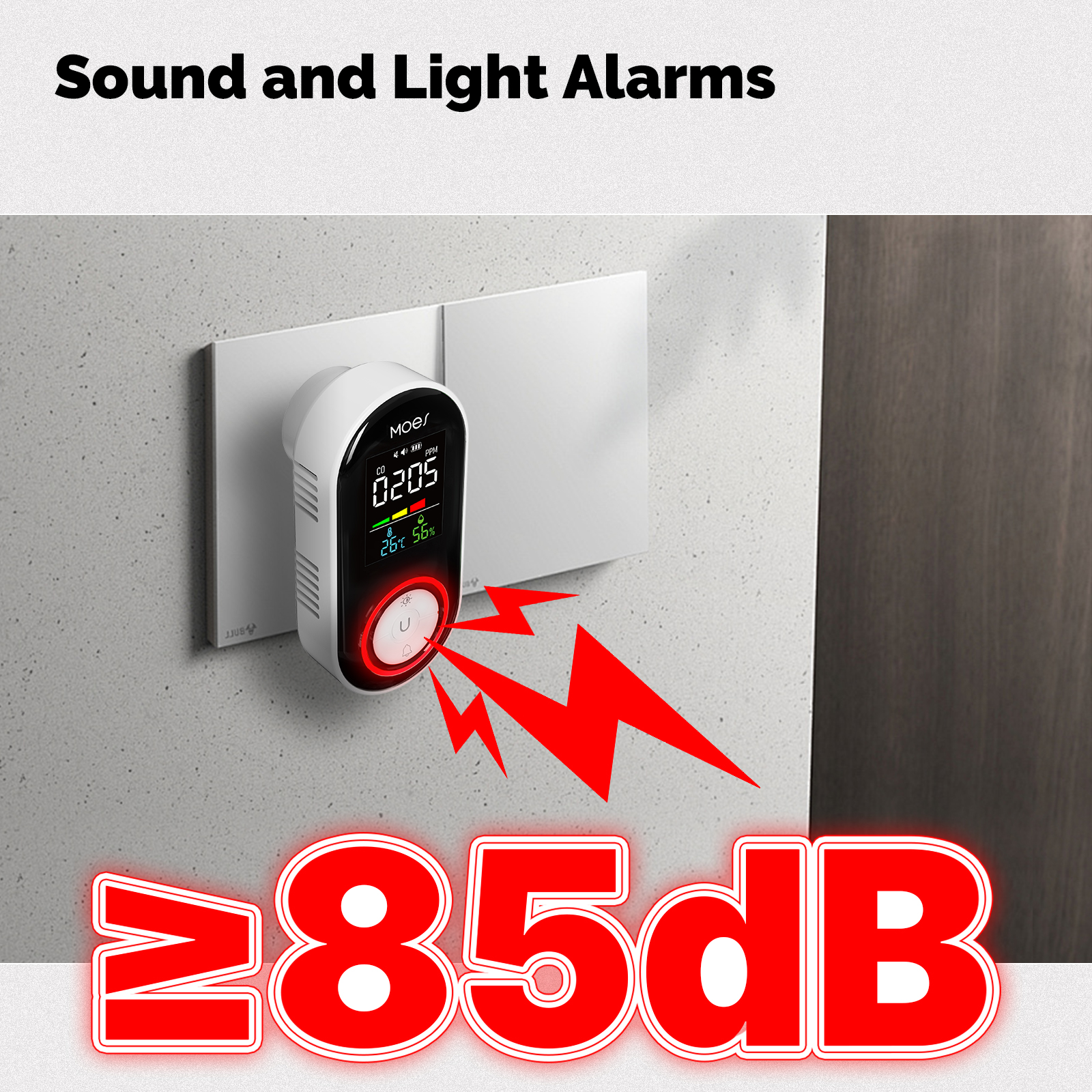 MOES CO Smoke Gas Detector Ala - огляд і ціна Co Detector Plug