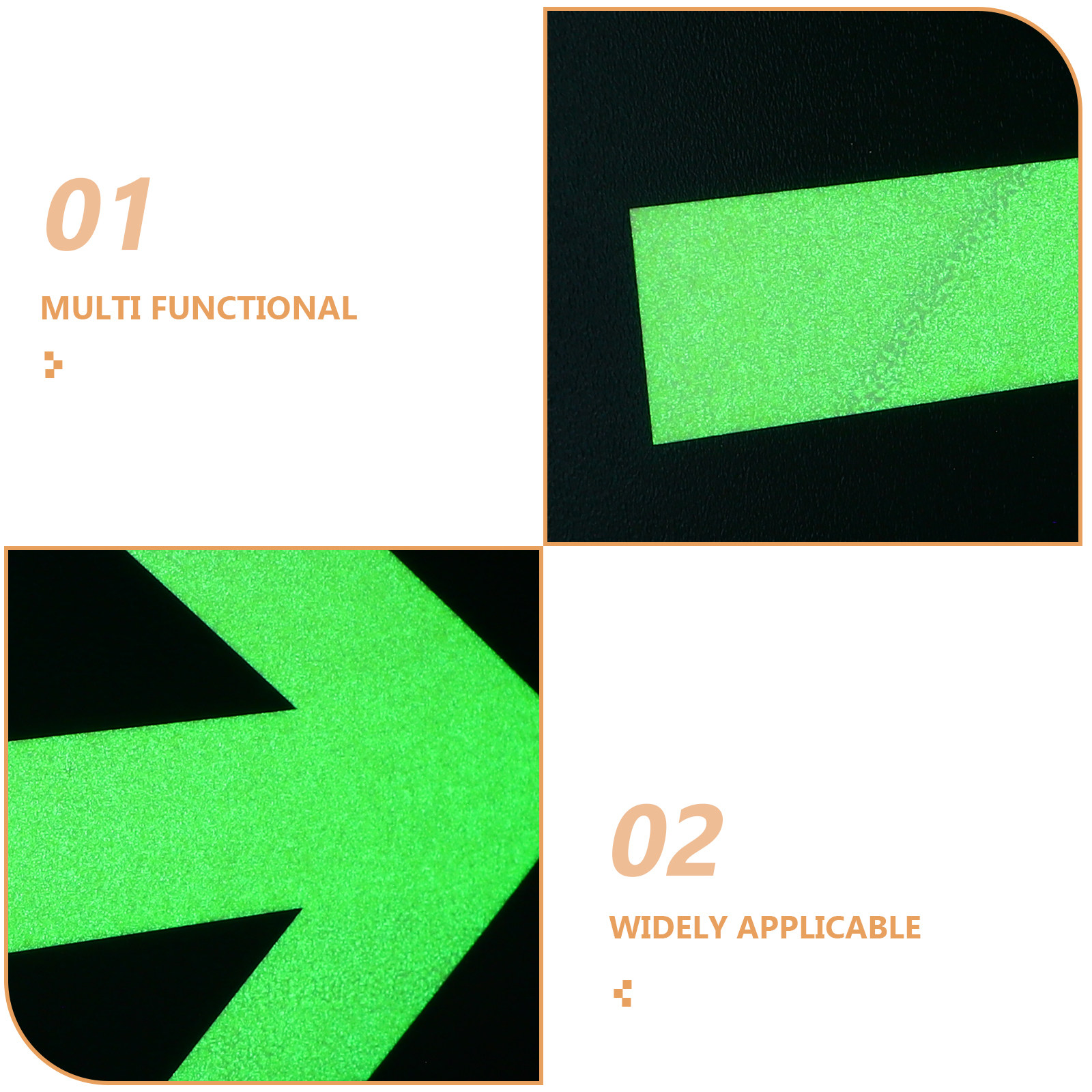 8Pcs Glow in Dark Waterproof S - огляд і ціна Emergency Exit Sign