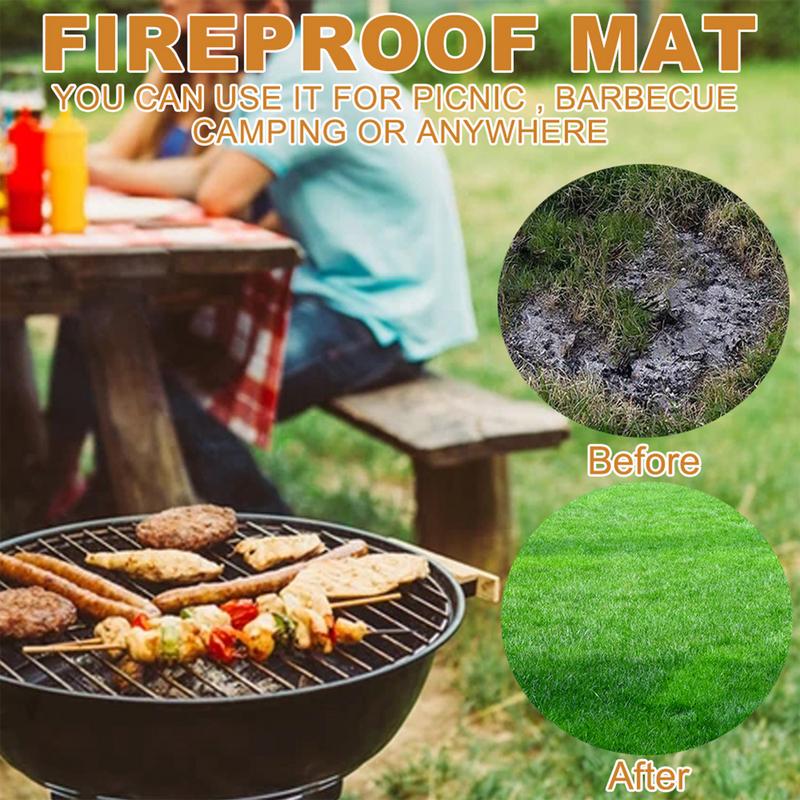 Under Grill Mat Fireplace Fire - огляд і ціна Fire Blanket Kitchen