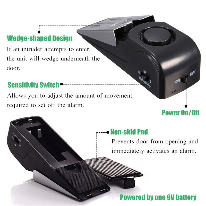 KERUI 125DB Anti-theft Burglar - огляд і ціна Door Stop Alarm