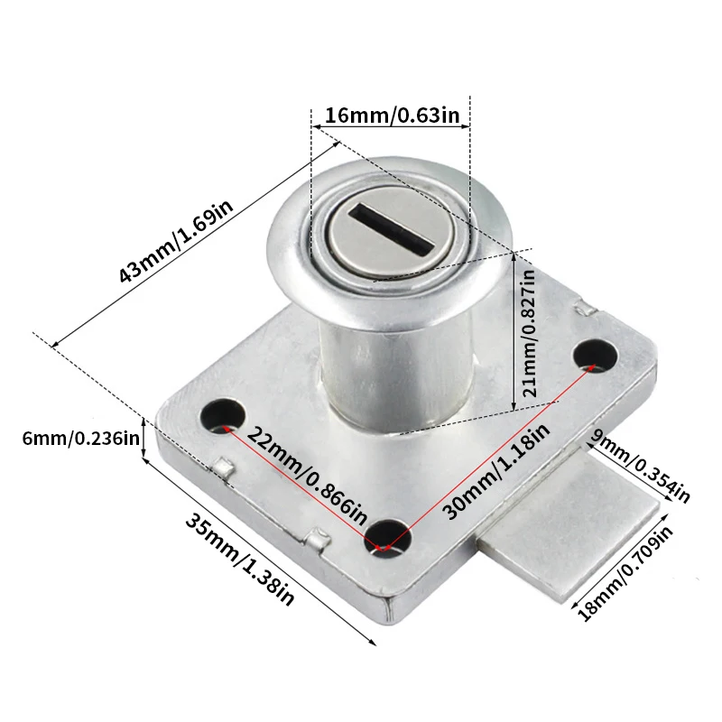 Drawer lock with key, used for - огляд і ціна Medicine Cabinet Lock