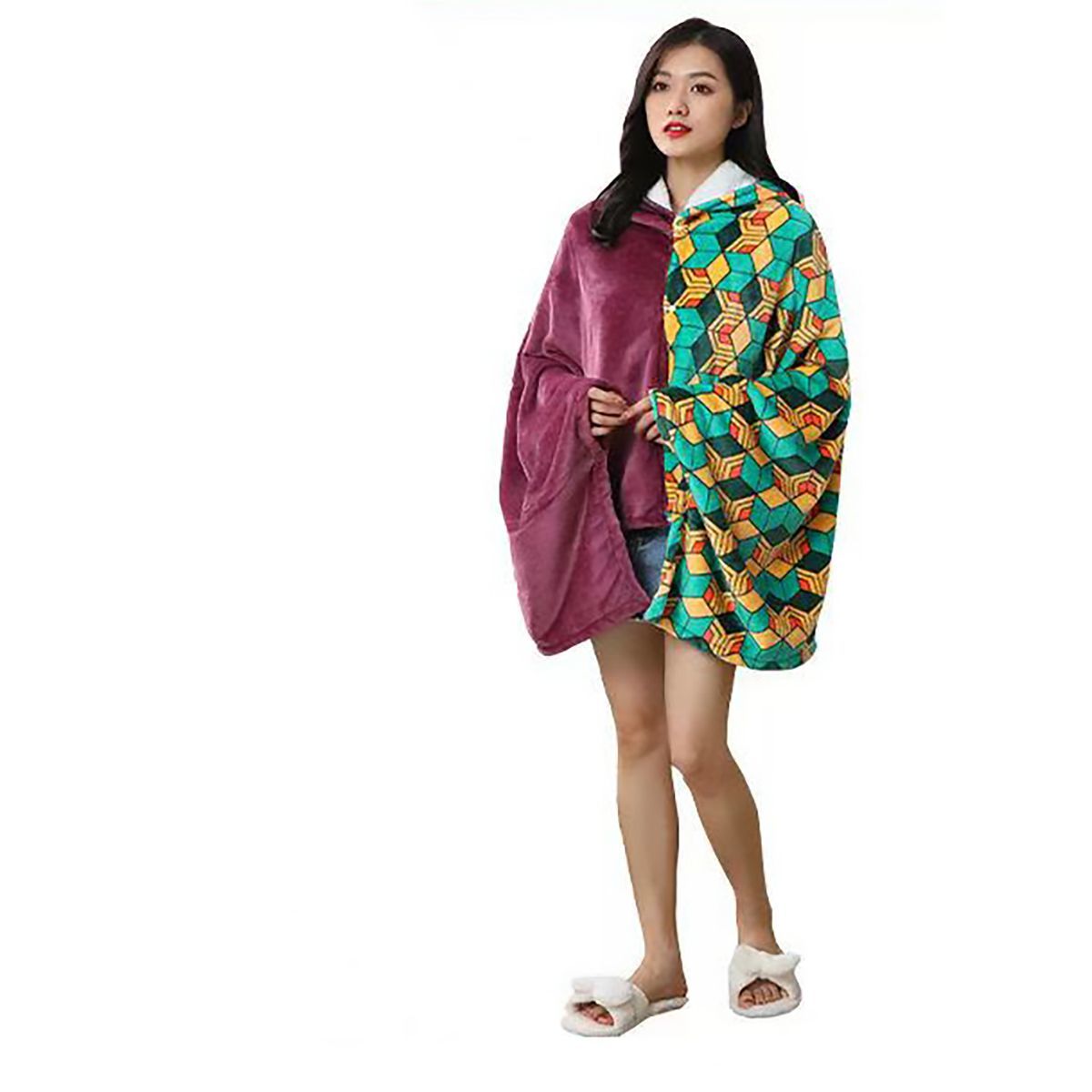 Anime Flannel Blanket Hoodie S - огляд і ціна Fire Blanket Kitchen