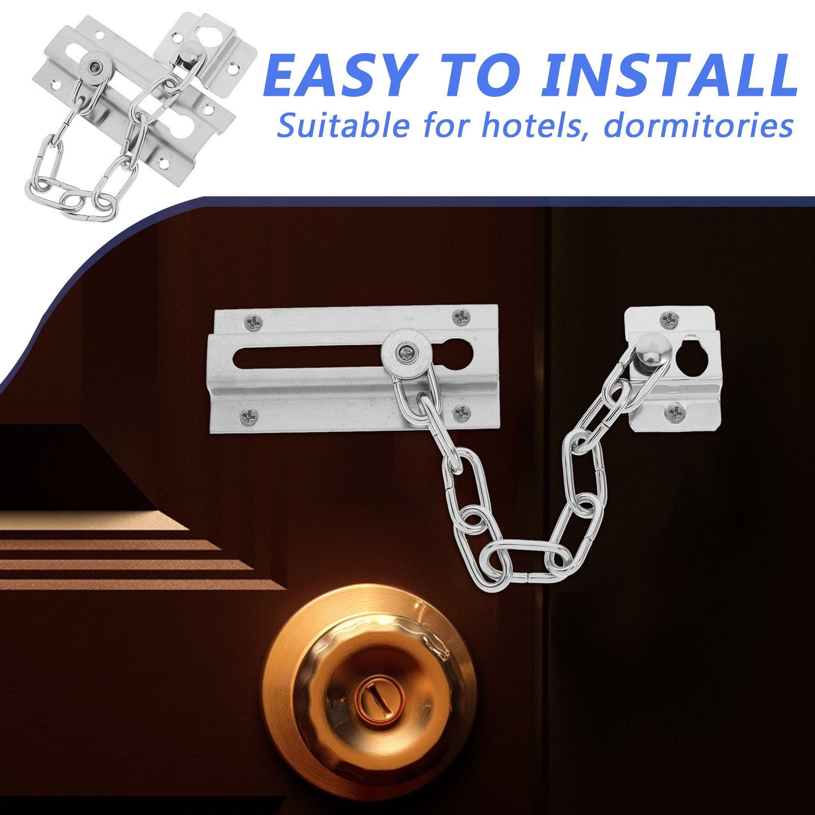 Door Chain Lock Stainless Stee - огляд і ціна Security Chain Door