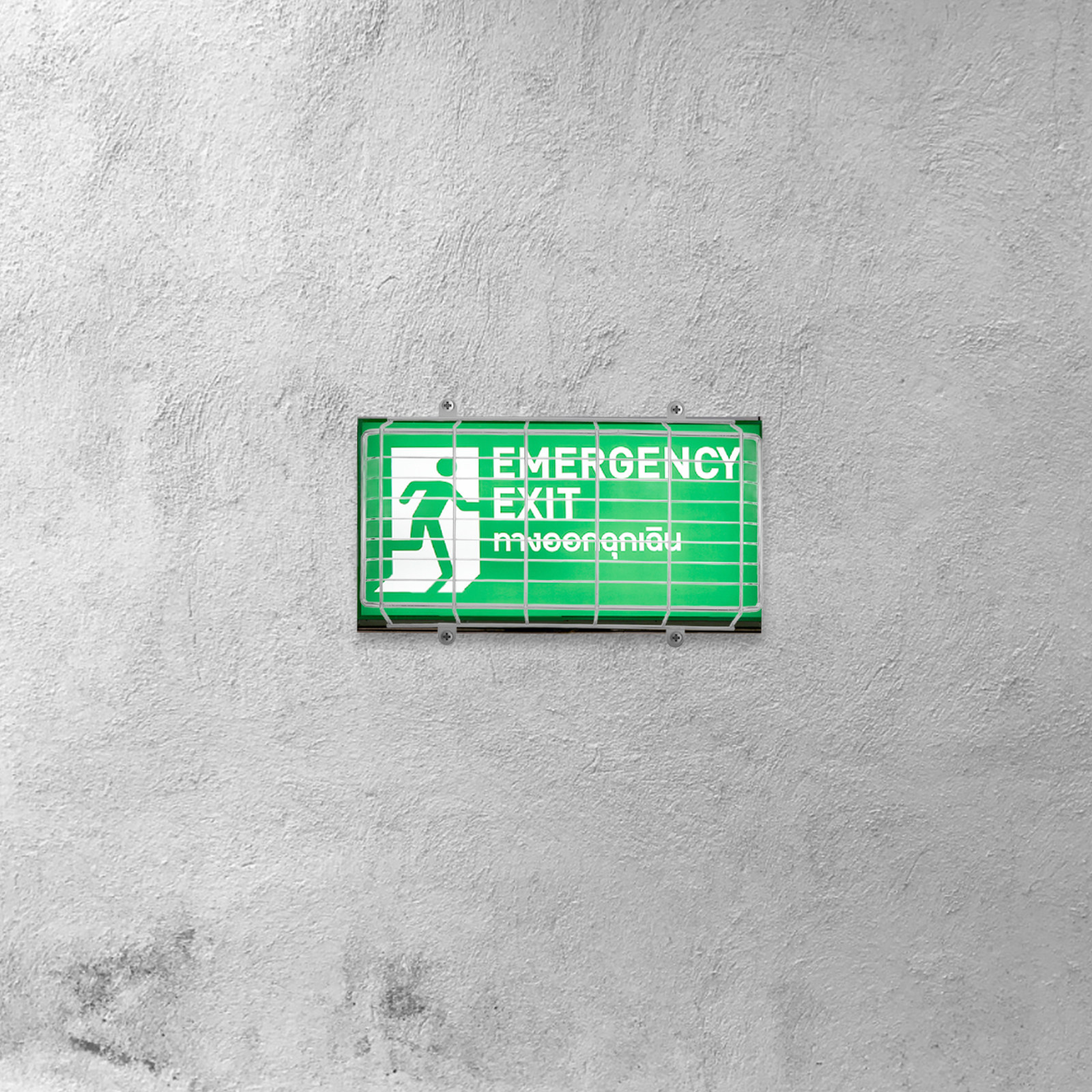 Iron LED Exit Sign Protective  - огляд і ціна Emergency Exit Sign