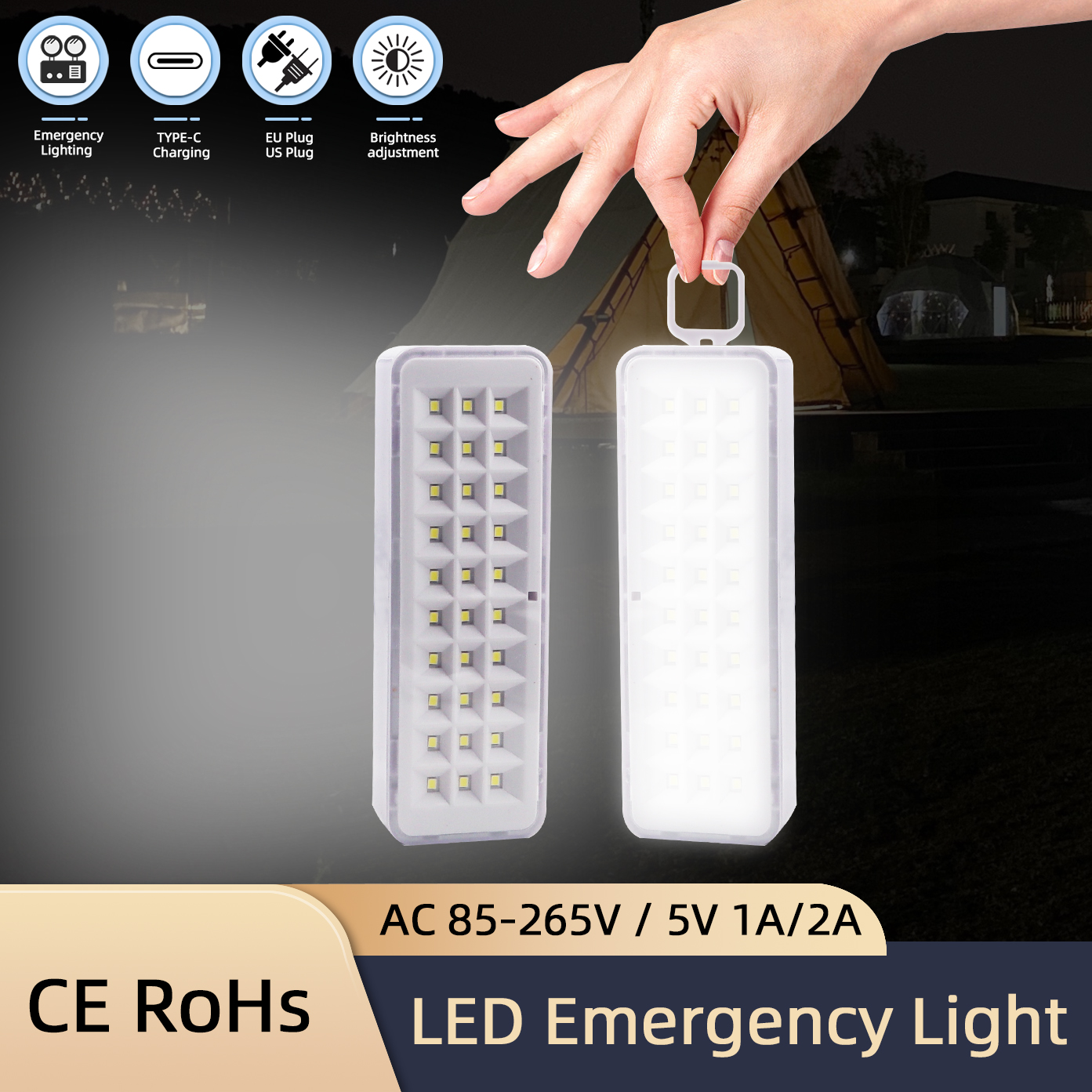 30/60LED Emergency Fire Fighti - огляд і ціна Power Outage Light
