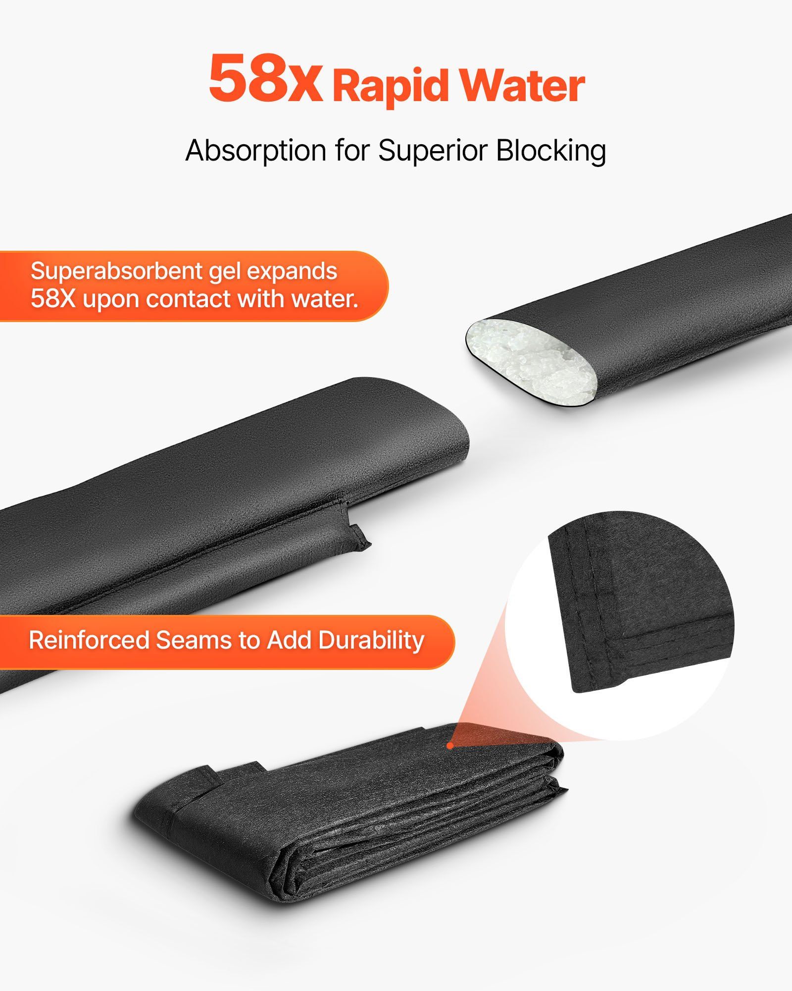 Flood Barrier, 8 Pack, 10 x 0. - огляд і ціна Flood Barrier Bag