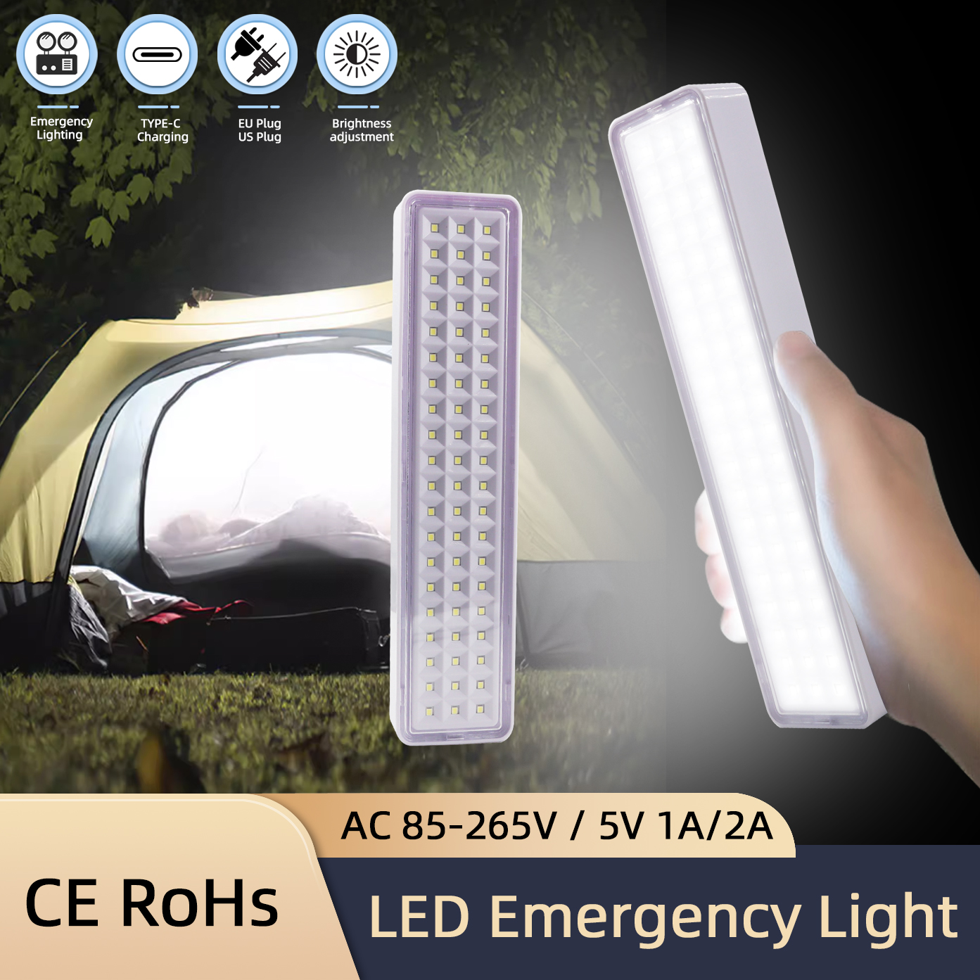 60LED Emergency Fire Fighting  - огляд і ціна Power Outage Light
