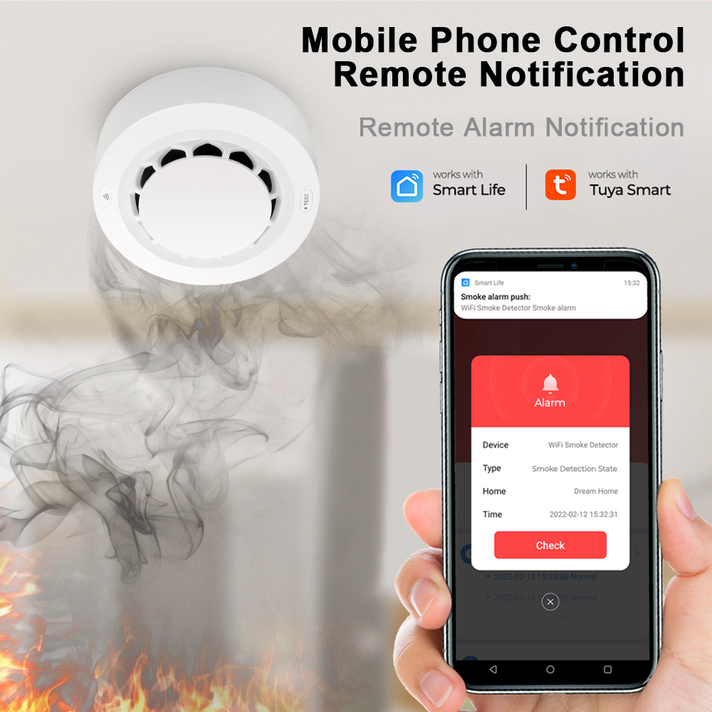 Tuya WiFi Smoke Alarm Fire Pro - огляд і ціна Smoke Detector Interconnected