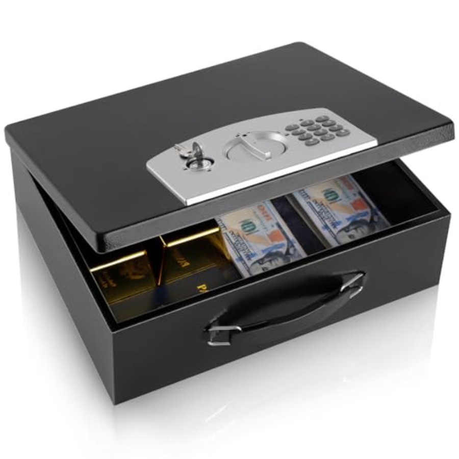 Portable Metal Safe Box with D - огляд і ціна Fire Safe Document
