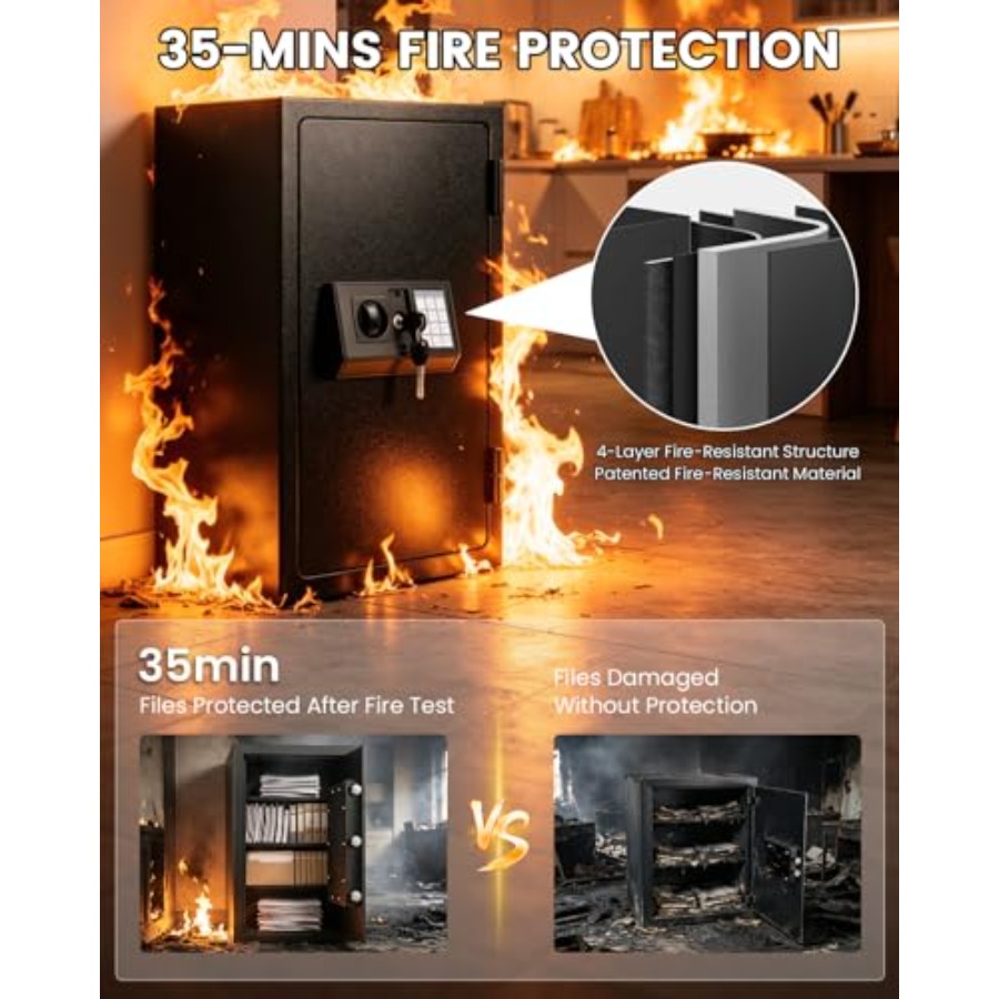 Home fireproof safe for docume - огляд і ціна Fire Safe Document