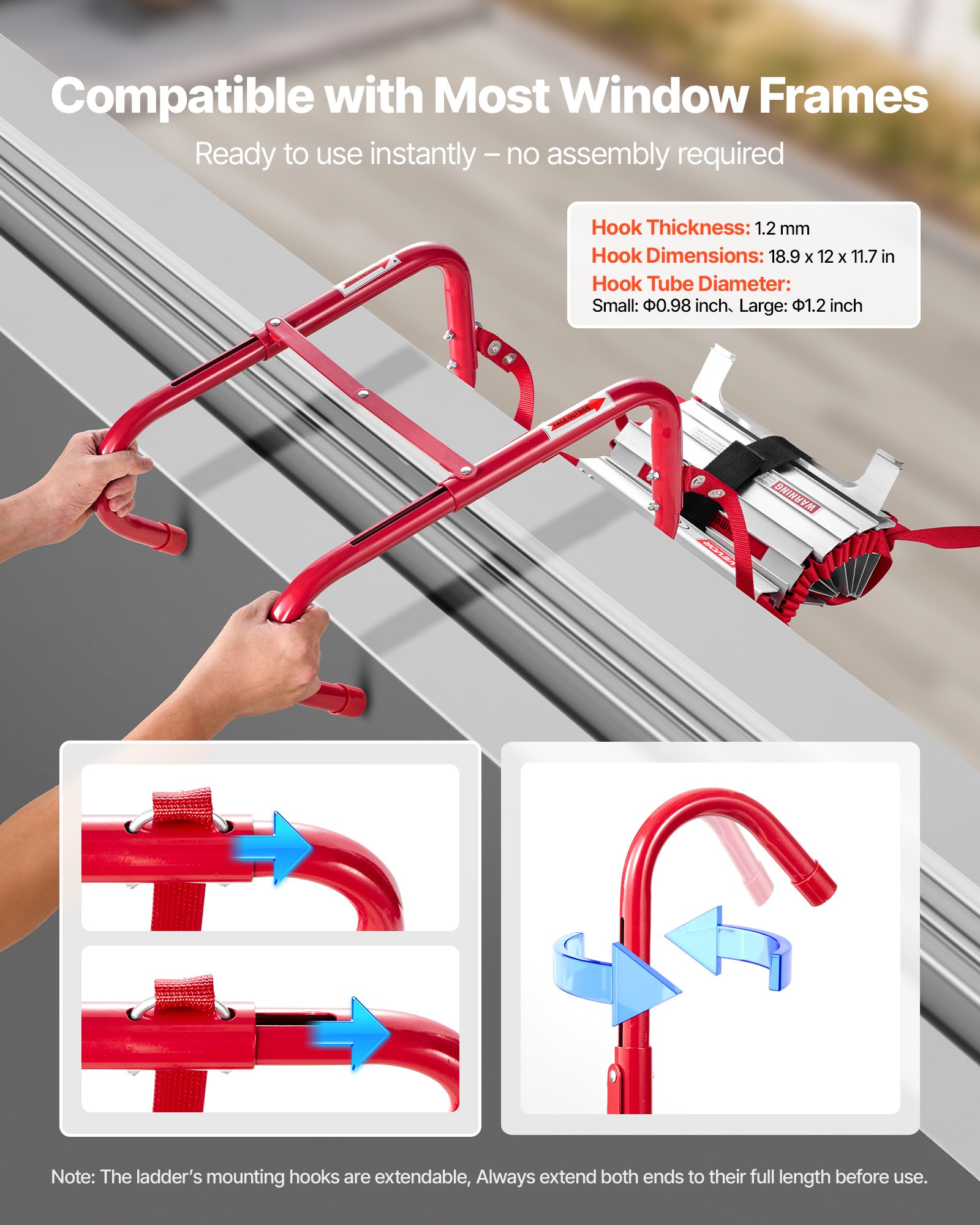 Fire Escape Ladder, 5-6 Story  - огляд і ціна Fire Escape Ladder