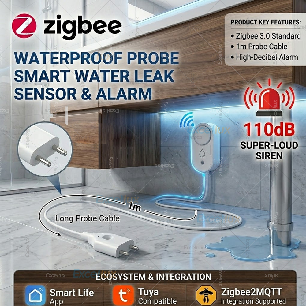 Smart Water Leak Sensor ZigBee - огляд і ціна Water Alarm Sensor