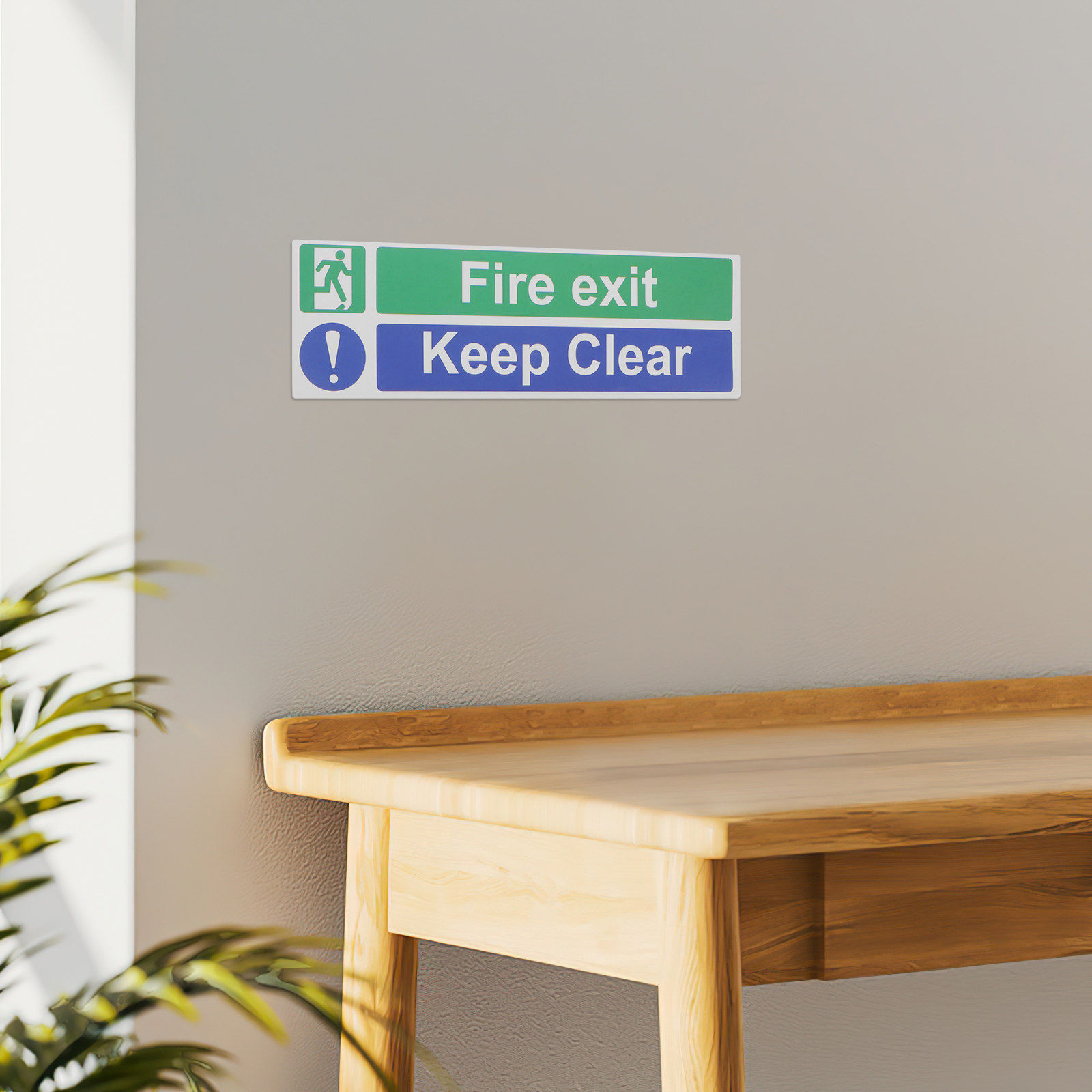 5Pcs Keep Exit Clear Sticker H - огляд і ціна Emergency Exit Sign