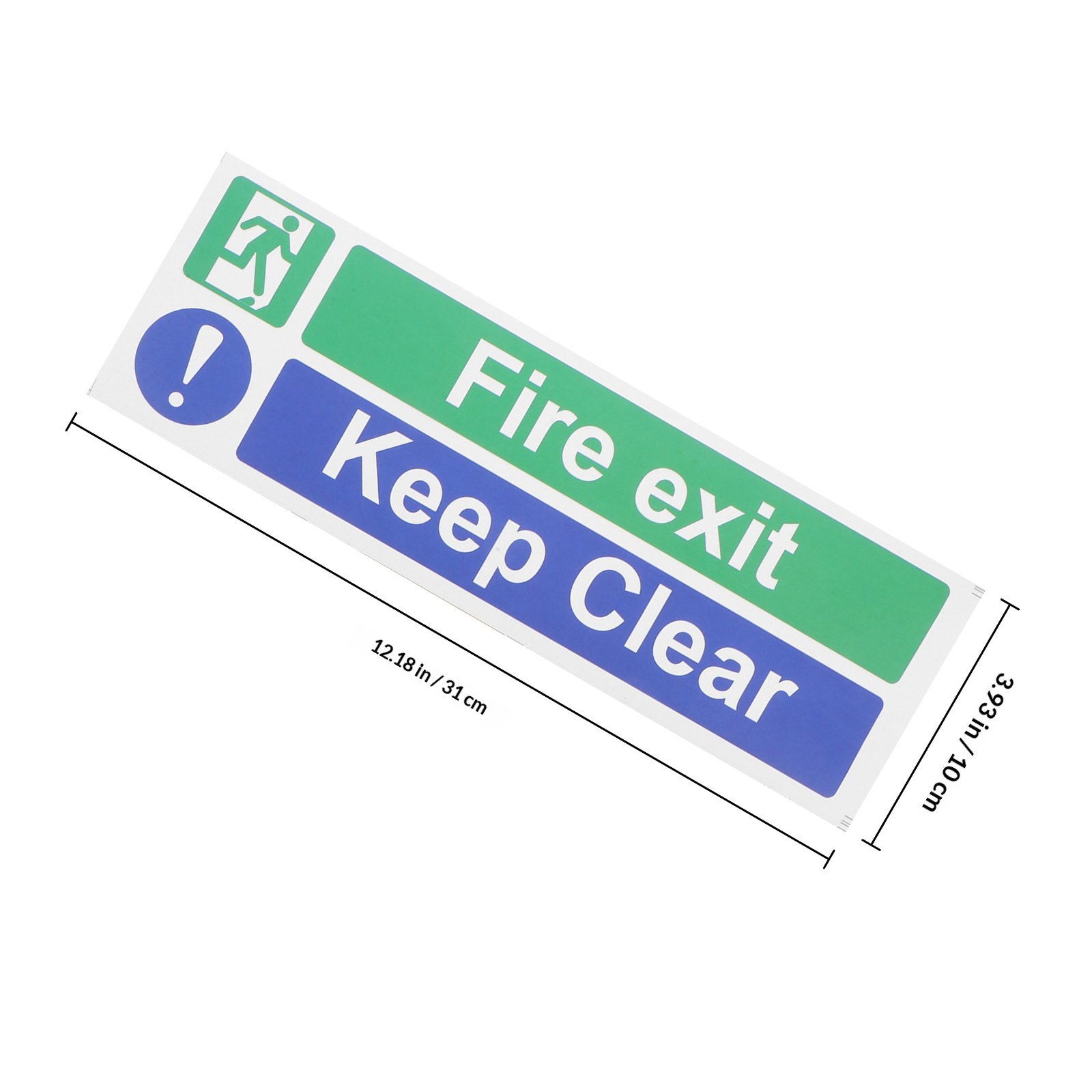 5Pcs Keep Exit Clear Sticker H - огляд і ціна Emergency Exit Sign