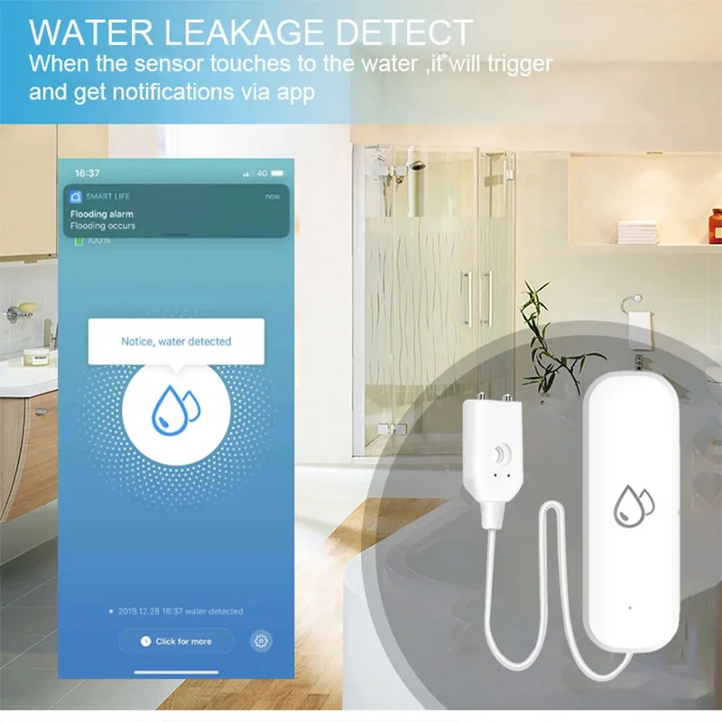 Smart Home Zigbee Water Leak D - огляд і ціна Water Alarm Sensor